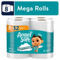 Angel Soft 2-Ply Toilet Paper, 8 Mega Rolls, 320 Sheets per Roll - front package