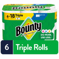 Bounty Select-A-Size 2-Ply Paper Towels, 6 Triple Rolls, 123 Sheets per Roll - front package