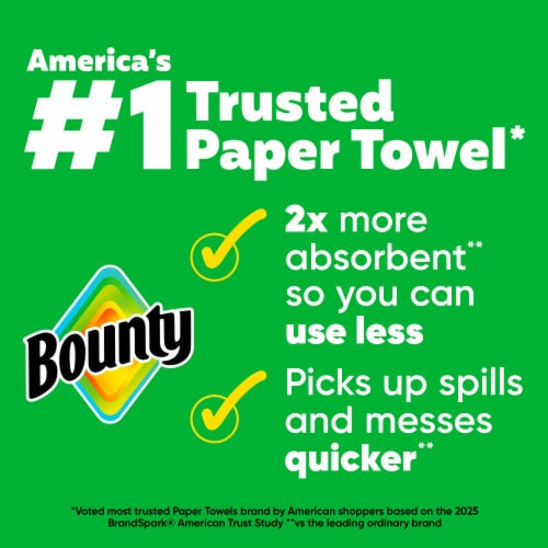 Bounty Select-A-Size 2-Ply Paper Towels, 6 Triple Rolls, 123 Sheets per Roll - package details