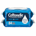 Cottonelle Fresh Care Flushable Wet Wipes, 2 Flip-Top Packs, 42 Wipes per Pack - front package